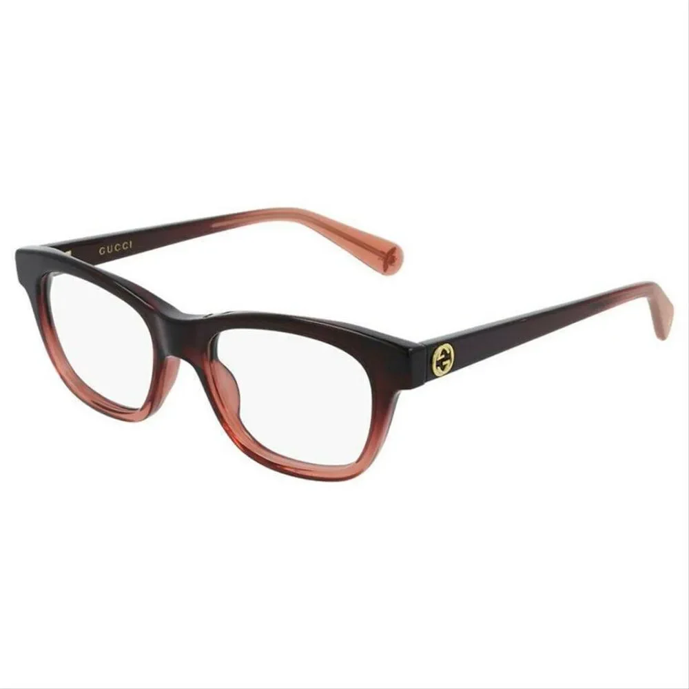 Gucci Women Eyeglasses GG0372o-006 Brown Gradient Frame / Demo Lenses